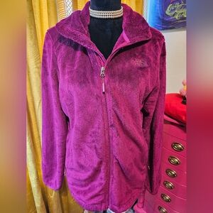 North Face zipper fleece jacket L